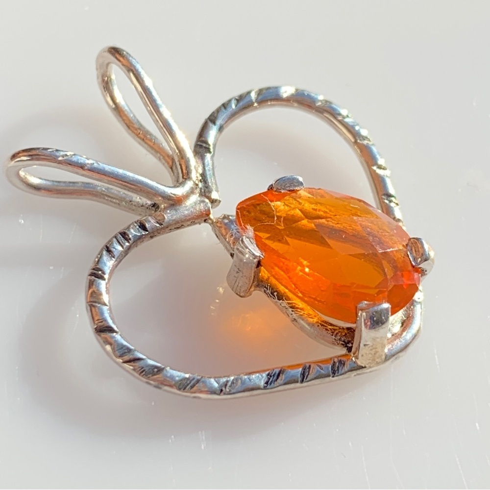 12.4ct Natural Facetted Opal .925 Sterling Silver Pendant - Picture 11 of 17